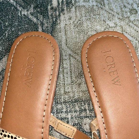 J Crew women’s Calf hair seaside slide sandals size 8 - Picture 5 of 7